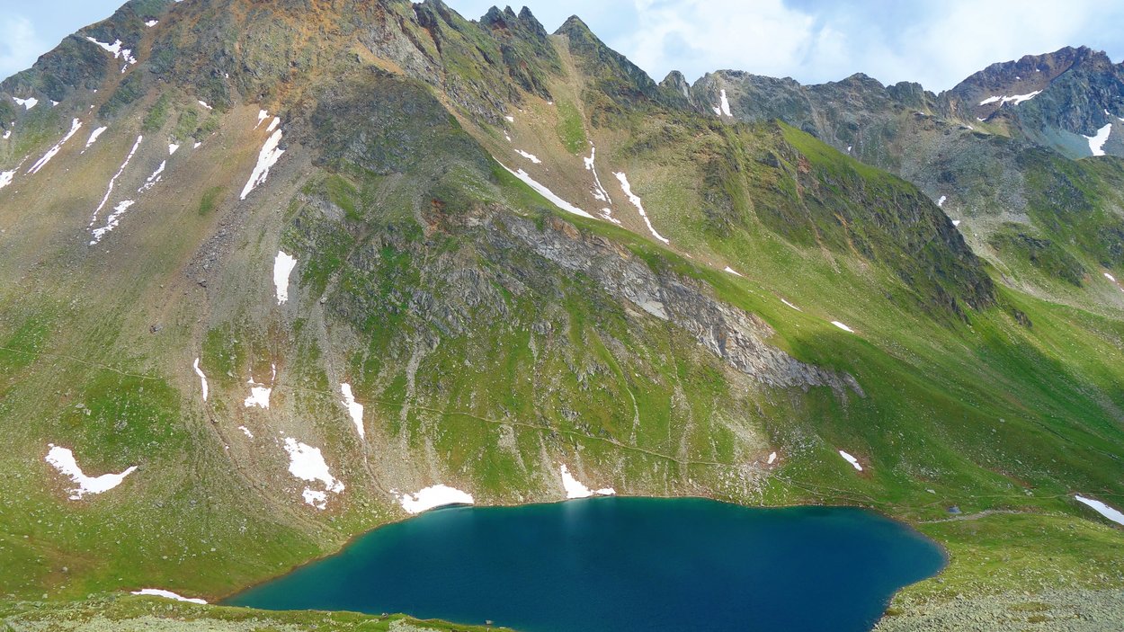 Eisbruggsee – Gletschersee in den Pfunderer Bergen Eisbruggsee – Gletschersee in den Pfunderer Bergen